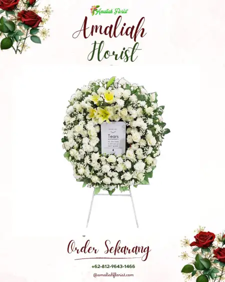 Krans Bunga Duka Anggut Atas