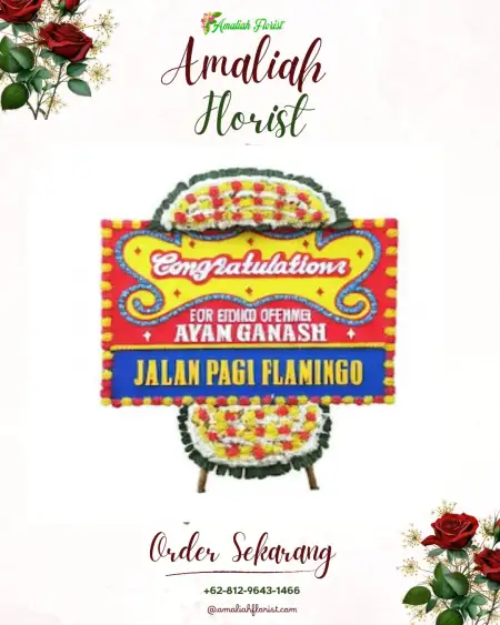 Sewa Papan Bunga Anggut Atas